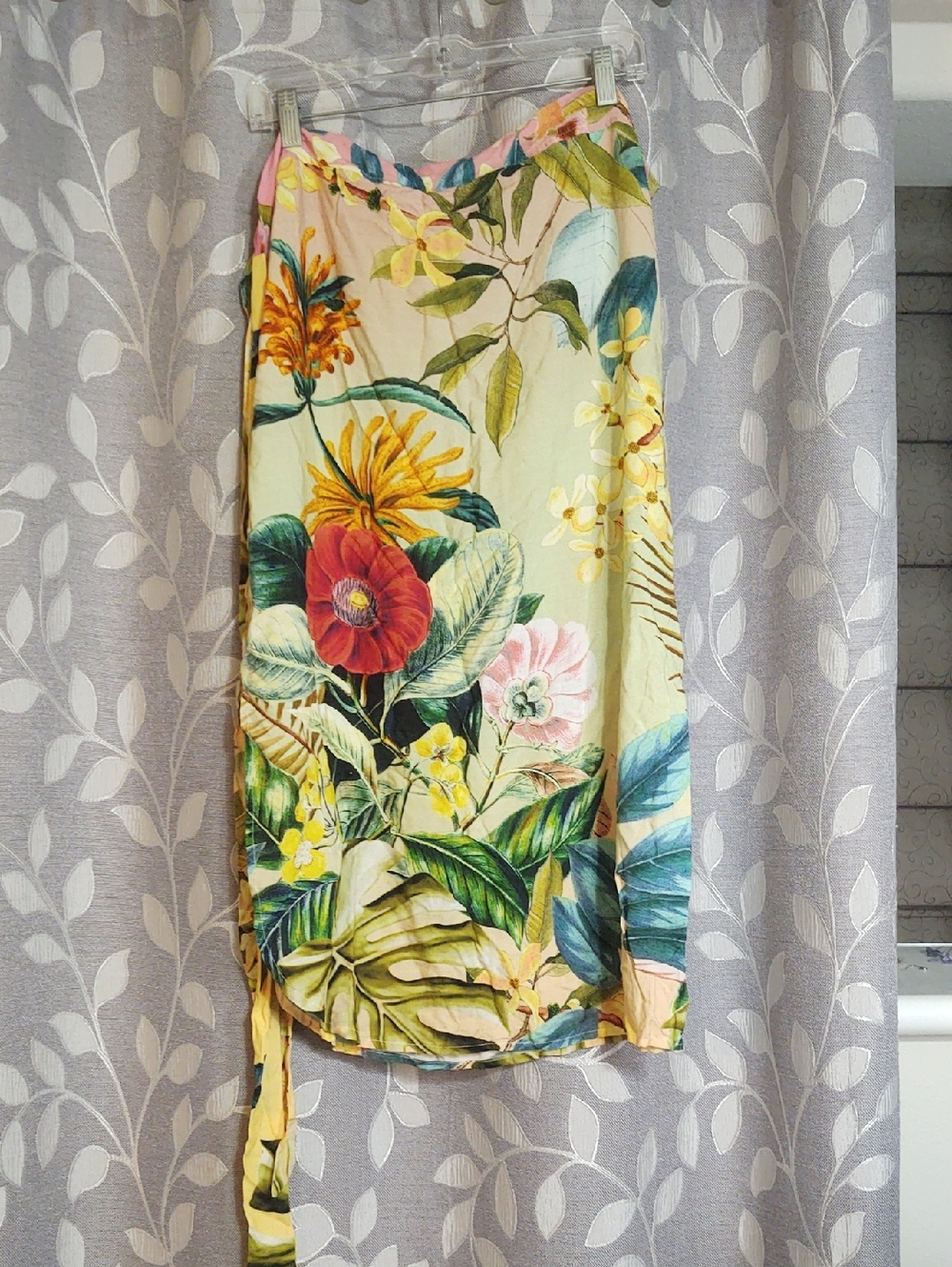 PQ Swim Tropical Floral Swim Wrap Sarong size OS